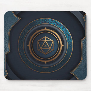 Abstrakt Fantasy D20 Dice Tabletop RPG Mousepad