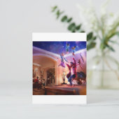 Abstrakt Fantasy Peter Pan Celebration Einladungspostkarte (Stehend Vorderseite)