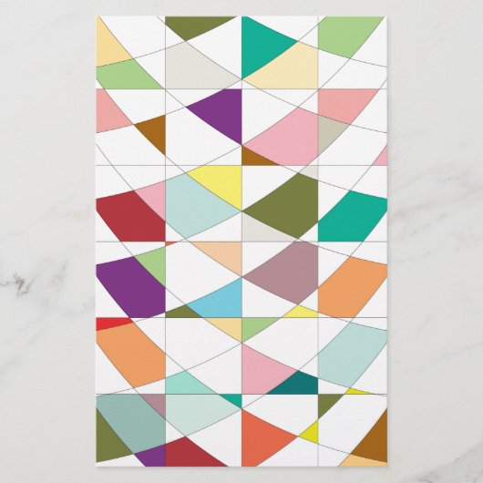 Abstrakt-Farbband Briefpapier (Vorderseite)