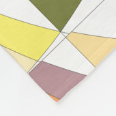 Abstrakt-Farbband Fleecedecke (Ecke)