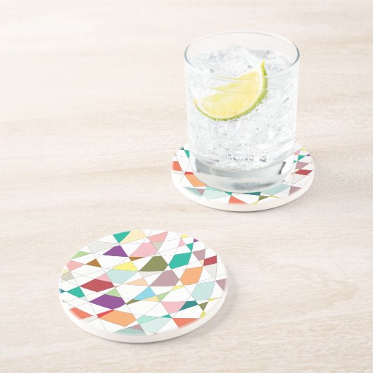 Abstrakt-Farbband Getränkeuntersetzer (Seite)