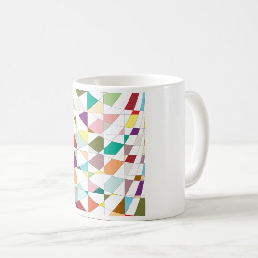 Abstrakt-Farbband Kaffeetasse (VorderseiteRechts)