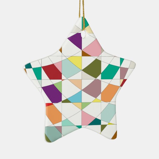 Abstrakt-Farbband Keramik Ornament (Rechts)