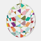 Abstrakt-Farbband Keramikornament (Links)