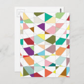Abstrakt-Farbband Postkarte (Vorne/Hinten)