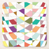 Abstrakt-Farbband Rechteckiger Pappuntersetzer (Vorderseite)
