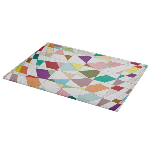 Abstrakt-Farbband Schneidebrett (Ecke)