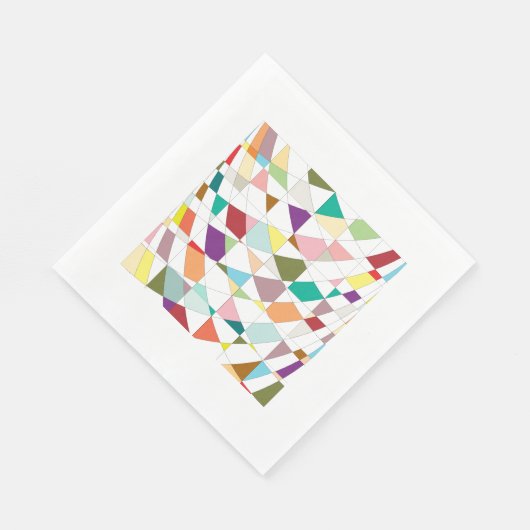 Abstrakt-Farbband Serviette (Ecke)