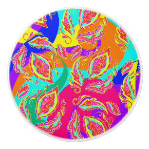 abstrakt,Farbe,Muster,indisch,Mandala,rosa, Keramikknauf