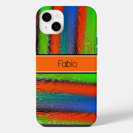 Abstrakt farbenfroh iPhone hülle (Rückseite)