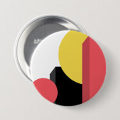 Abstrakt, farbenfroh, modern, einfach, lebendig button (Vorne & Hinten)