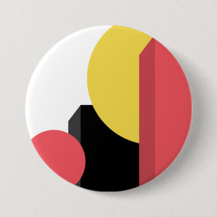 Abstrakt, farbenfroh, modern, einfach, lebendig button