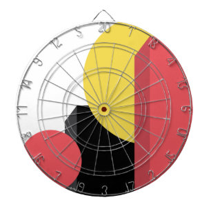 Abstrakt, farbenfroh, modern, einfach, lebendig dartscheibe