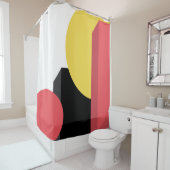 Abstrakt, farbenfroh, modern, einfach, lebendig duschvorhang (Beispiel)