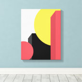 Abstrakt, farbenfroh, modern, einfach, lebendig leinwanddruck (Insitu (Holzboden))