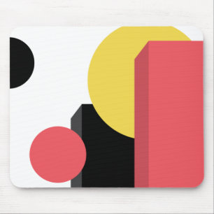 Abstrakt, farbenfroh, modern, einfach, lebendig mousepad