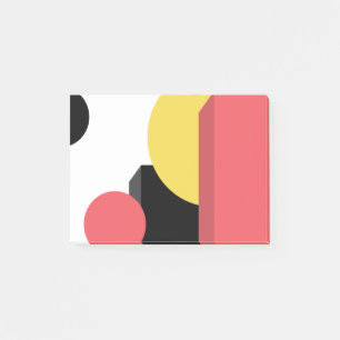 Abstrakt, farbenfroh, modern, einfach, lebendig post-it klebezettel