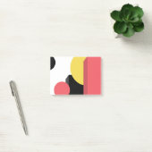 Abstrakt, farbenfroh, modern, einfach, lebendig post-it klebezettel (Büro)