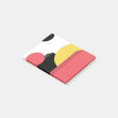 Abstrakt, farbenfroh, modern, einfach, lebendig post-it klebezettel (angewinkelt)