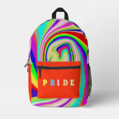 Abstrakt farbig bedruckter rucksack (Vorderseite)