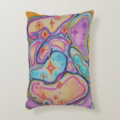 Abstrakt farbig dekokissen (Vorderseite(Vertikal))