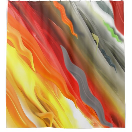 Abstrakt farbig duschvorhang (Vorderseite)