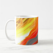 Abstrakt farbig kaffeetasse (Links)