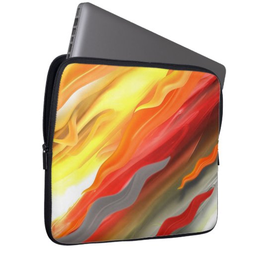 Abstrakt farbig laptopschutzhülle (Vorne Rechts)