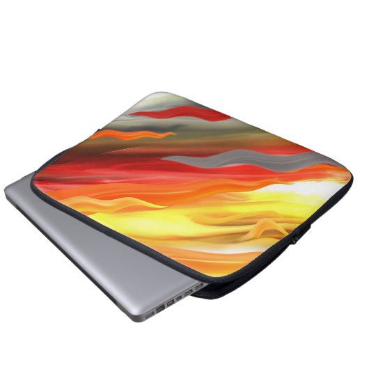 Abstrakt farbig laptopschutzhülle (Vorne Knopf)