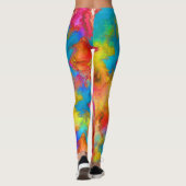 abstrakt farbig leggings (Rückseite)