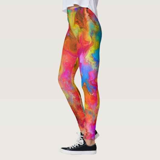 abstrakt farbig leggings (Links)