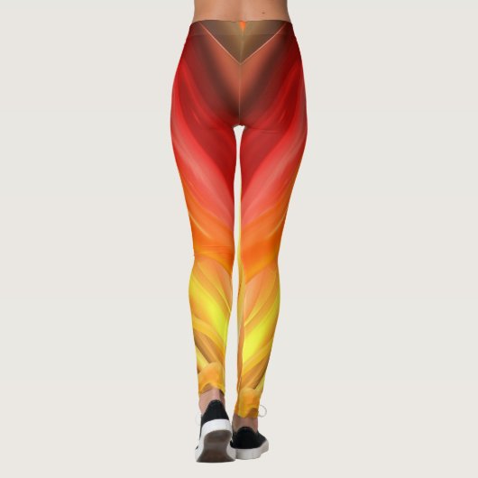 Abstrakt farbig leggings (Rückseite)