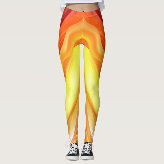 Abstrakt farbig leggings (Vorderseite)