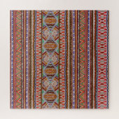 Abstrakt farbig: Nahtloser Musterhintergrund. Puzzle (Horizontal)
