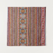 Abstrakt farbig: Nahtloser Musterhintergrund. Wandteppich (Vorderseite (Horizontal))