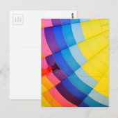 Abstrakt farbig postkarte (Vorne/Hinten)