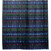 Abstrakt farbiges Mosaikglas #11 Duschvorhang (Vorderseite)