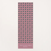 Abstrakt Feathers Dark Yoga Mat Yogamatte (Vorderseite)
