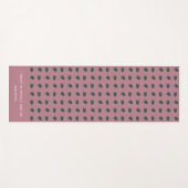 Abstrakt Feathers Dark Yoga Mat Yogamatte (Vorderseite (Horizontal))