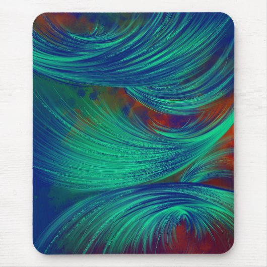 Abstrakt Feathers Mousepad (Vorne)