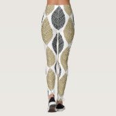 Abstrakt Feathers Muster Leggings (Rückseite)