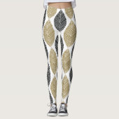 Abstrakt Feathers Muster Leggings (Vorderseite)