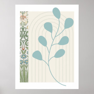 Abstrakt Fern Leaf Poster
