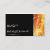 Abstrakt - Feuer Visitenkarte (Rückseite)
