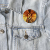 Abstrakt Fierce Lion Button (Beispiel)