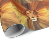 Abstrakt Fierce Lion Geschenkpapier (Rolleneckpunkt)