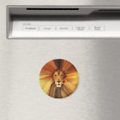 Abstrakt Fierce Lion Magnet (In Situ (Geschirrspüler))