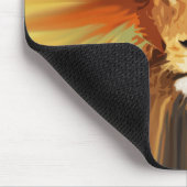 Abstrakt Fierce Lion Mousepad (Ecke)