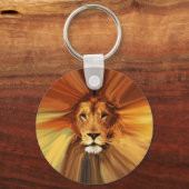 Abstrakt Fierce Lion Schlüsselanhänger (Vorderseite)
