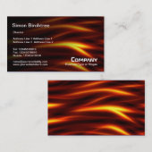 Abstrakt - Fiery Serpents Textur Visitenkarte (Vorne/Hinten)